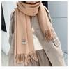 2024 Soft Imitation Cashmere Scarf: Women's Autumn-Winter Korean Style Warm Neck Warmer - Couple's Cold Protection Long Shawl.