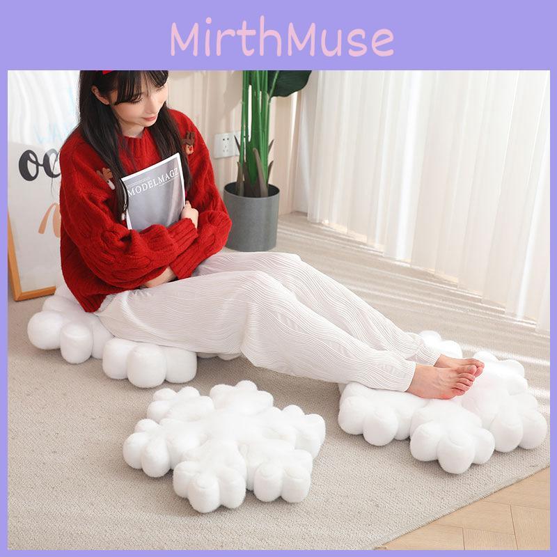 White Cartoon Snowflake Plush Girl Office Nap Pillow Cushion Decoration Doll