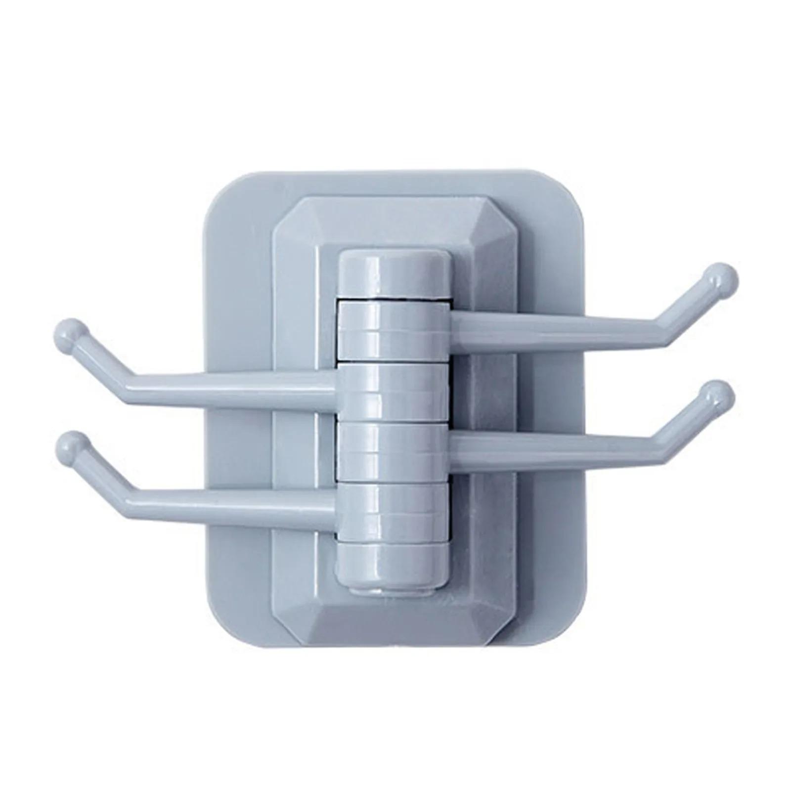 

Вешалка для полотенец, вешалки для одежды, полка для хранения полотенец в кухонном шкафу, креативная вращающаяся вешалка для полотенец «четыре в одном» с липким крючком для кухни