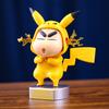Cute Figure Anime Toy Pvc Model Of Shinchan Cosplaying Pikachu Bulbasaur And Charizard