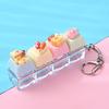 Cute Sticker DIY Button Squeeze Toy Keychain - Stress Relief Pendant
