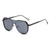 Fashion Double Bridge Large Frame Polygon Sunglasses