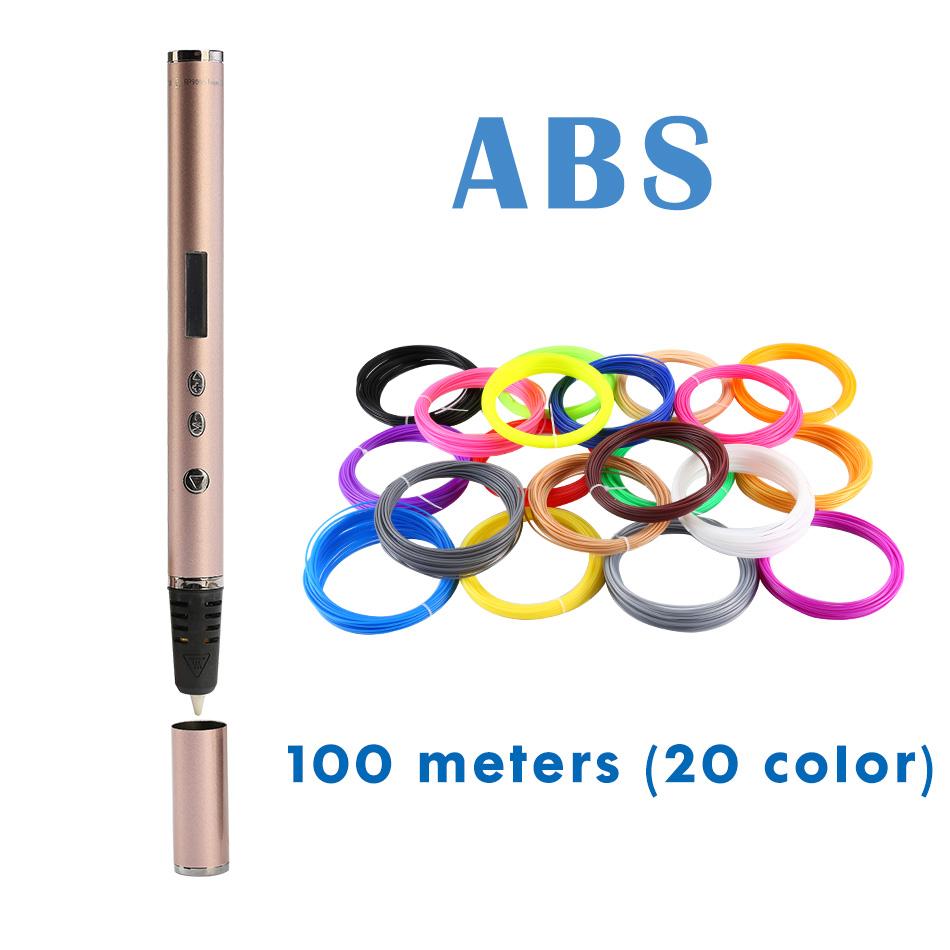 

3D ручка Scribble Pen OLED PLA ABS Filament 3D принтер Різдвяні подарунки Lapiz 3D Printing Pen for School 3D Pencil Gadget