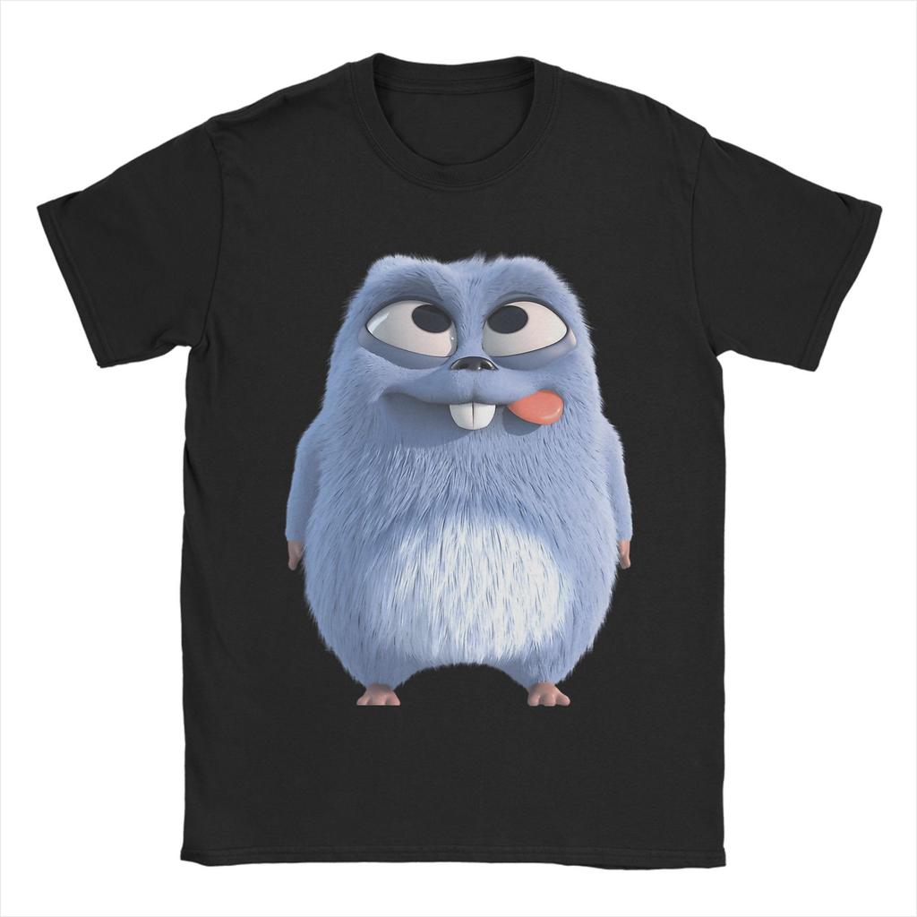 Grizzly and Lemmings Tshirt Men Cotton Tops Novelty Cartoon O-neck Short Sleeve