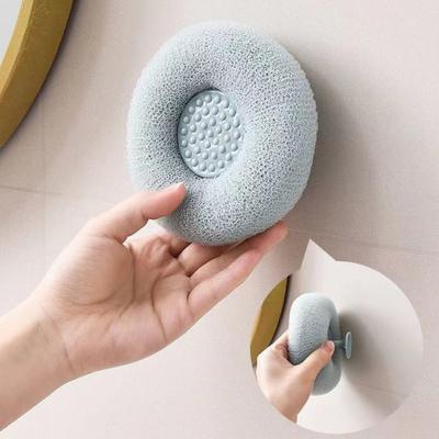 Spugna da Bagno Esfoliante con Ventosa a Forma di Girasole Massaggio Profondo Cura della Pelle Spugna da Bagno Schiumogeno per Bagnoschiuma