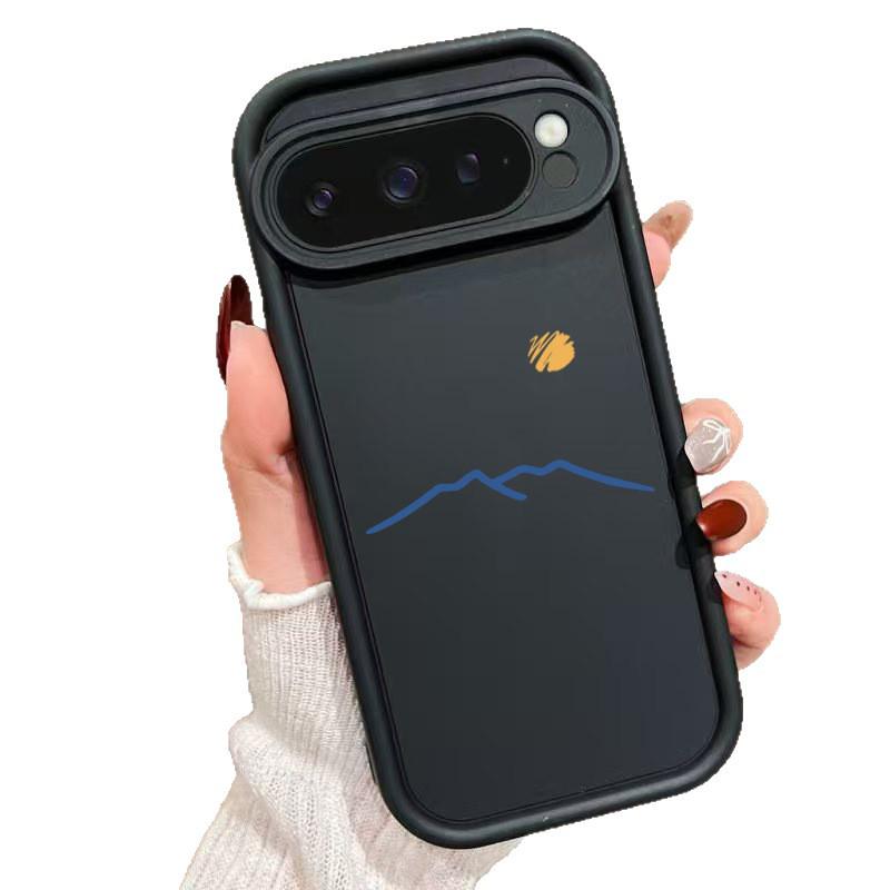 Simple Sun Mountain Google Pixel 8/8A 9Pro 7Pro Drop-Proof Phone Case for Couples