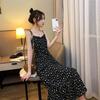 Spring and Autumn Interior French Suspender Dress Women's Summer New Super Fairy Design Waist Holiday Wind Floral Dress