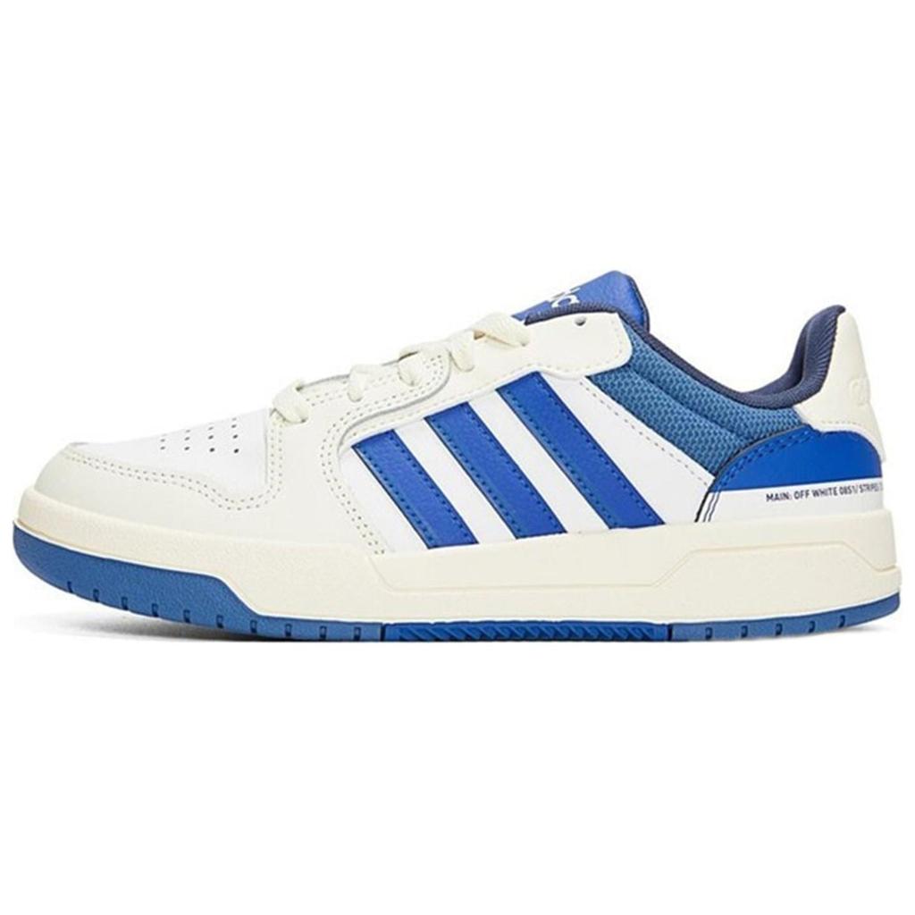 Adidas Neo Entrap Synthetic Leather, Split Cow Leather Low top Skateboard Shoes Unisex White Blue HR1931