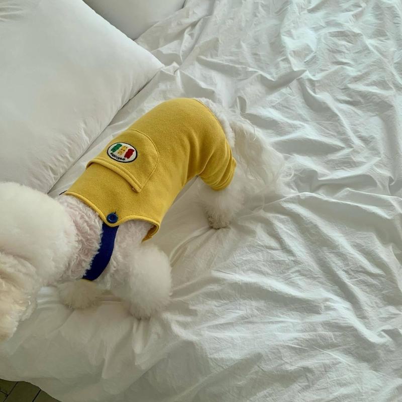 Dog Cats Overalls Fashion and Easy to Clean Suspender Pants for Pet Outdoor Fashion Clothing for Small Breeds Spring Wear