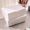 Uniprint Style White Flip-top Storage Box for Card Handbooks, Material Storage, Storage Box for Desk Stationery, Organizing Box for Stationery