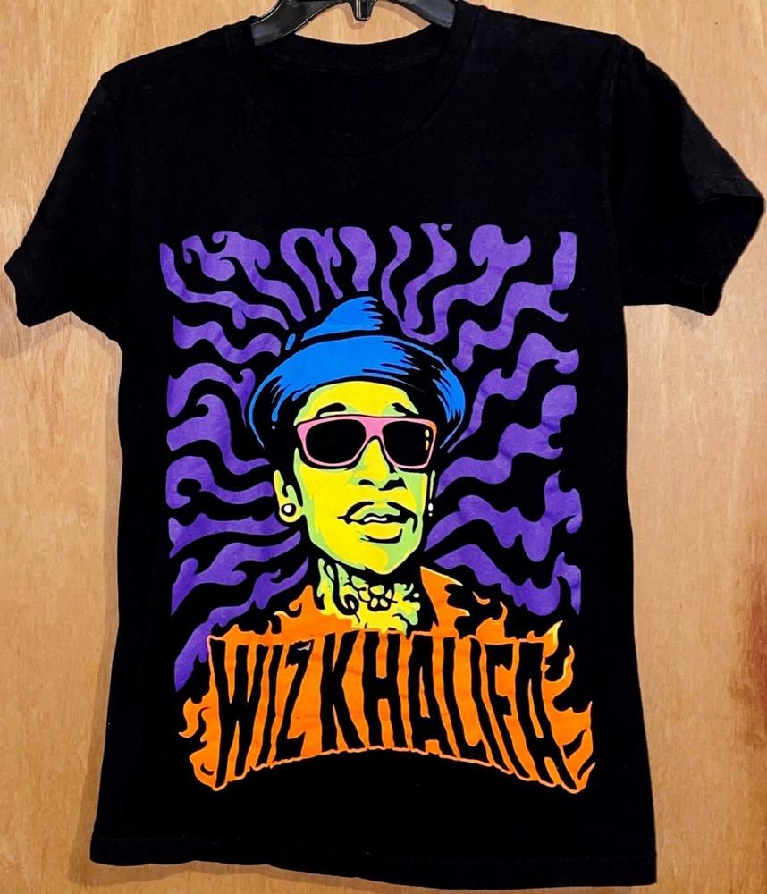 Винтажная Черная Футболка с Коротким Рукавом The Thrill Wiz Khalifa S-5XL TT461 Унисекс XXXL