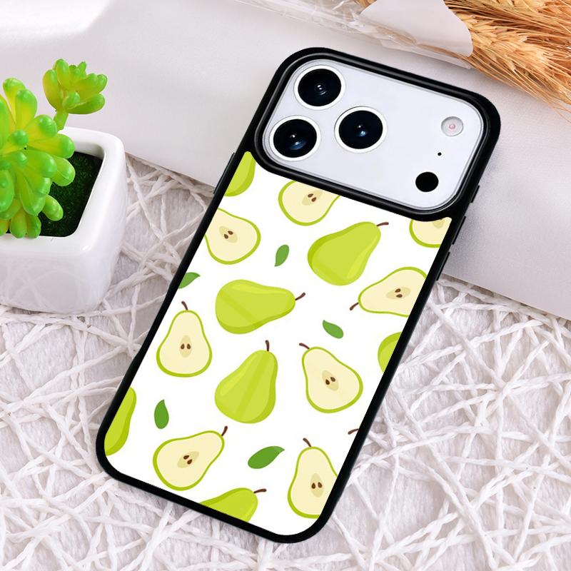 Avocado Pear Papaya Fruit Phone Case for iPhone 17 Air 16 15 11 12 14 13 Pro Max Shockproof Cover
