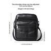 2024 Genuine Leather Men's Crossbody Bag, Simple Single Shoulder Design, Top Layer Cowhide.