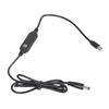 Type C To DC5525 12V Converter Cable 1.2M Length With Digital Voltages Meter For Monitoring Devices