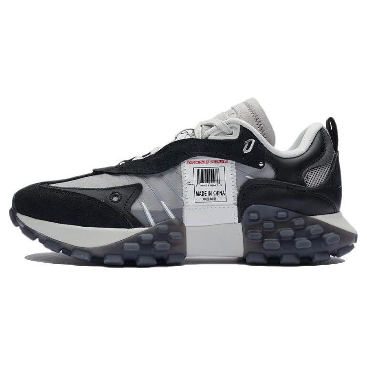 Li Ning Low top Casual Shoes Men's Gray Black ARYR025-4