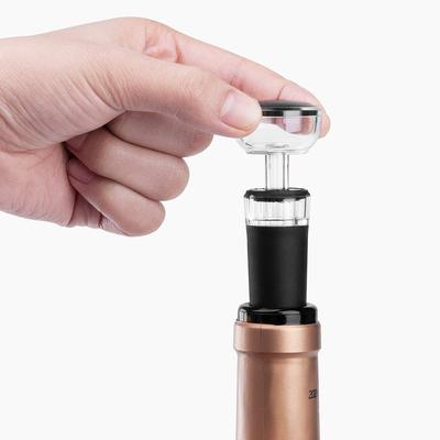 Vacuum Wine Stopper, Wine Bottle Stoppers with Built-in Vacuum Pump, Wine Bottle Sealer Silicone Caps, Air Remover Corks Wine Saver AVE