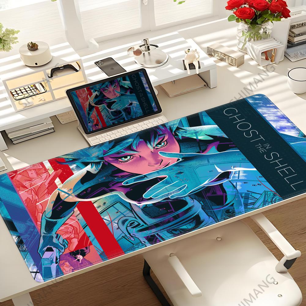 GGhost In the Shell Mouse Pad Nonslip Thickened MousePad Large Writing Lockedge Office Student Gaming Cushion