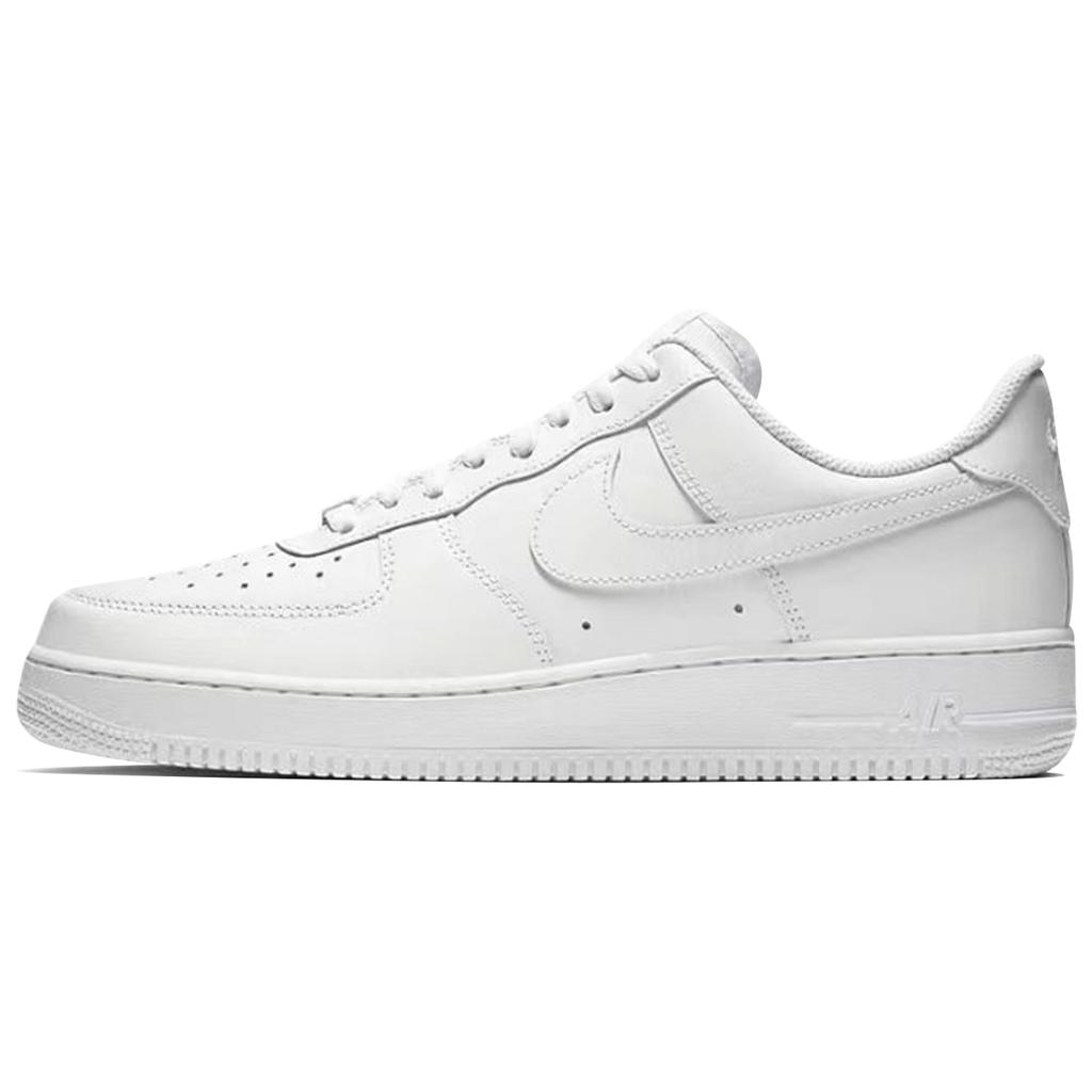 Nike Air Force 1 Leather Abrasion Resistant Low top Skateboard Shoes Men's Black White CW2288-111(Team260-QD)