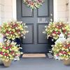 1Pcs Artificial Tulip Flower Head Restaurant Vase Decor Fake Bouquet For Furniture Room Decoration DIY Thanksgiving Gift Giving
