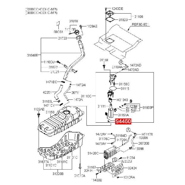 311503E300 Fuel Level Sensor 31150-3E300 FOR Kia Sorento 2.5L 3.5L 3.8L 2003-2008 311503E290 31150 3E300