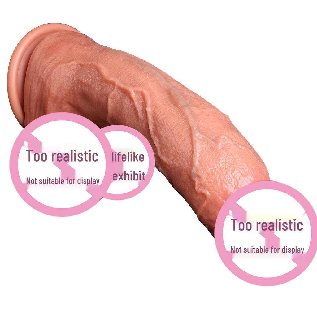 Copa de Succión de Silicona Pene Falso para Masturbación Femenina