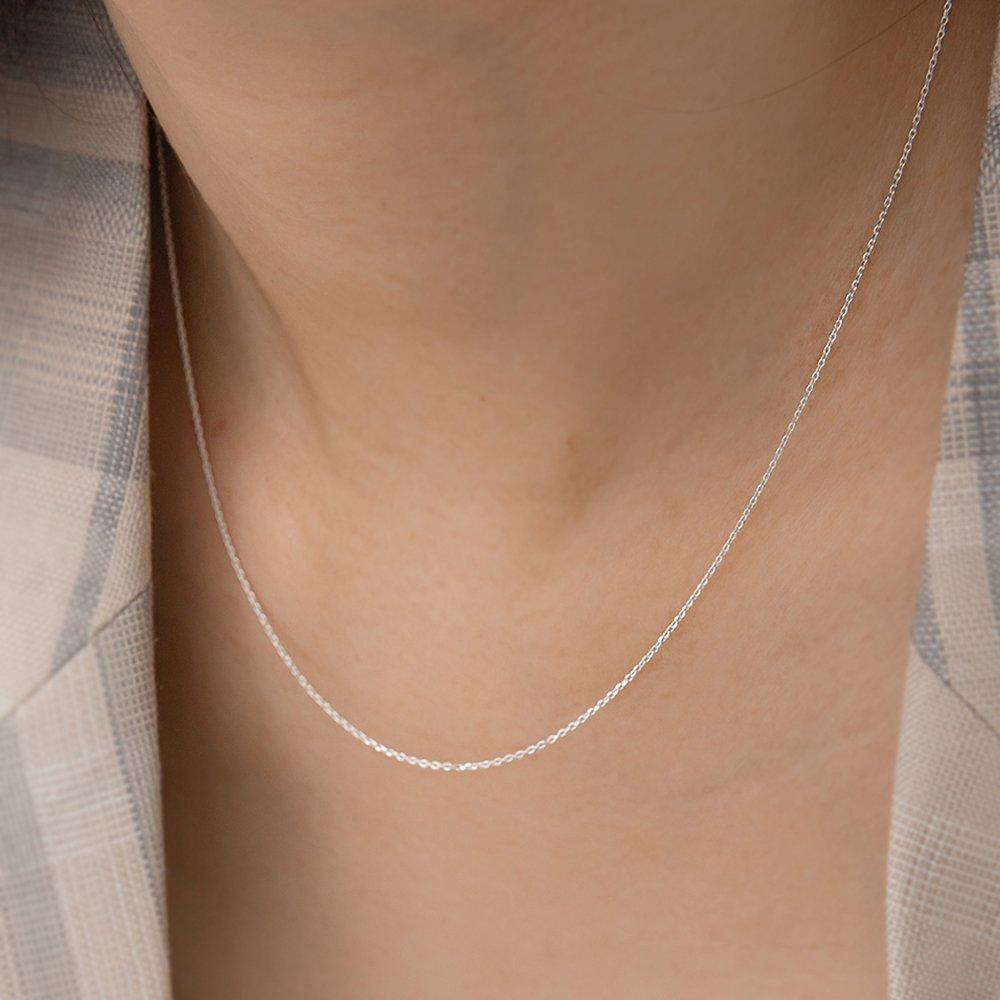 Prn134 Silver Chain Necklace