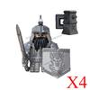 Medieval Knight Figures Building Blocks Elf Guard Dwarf Warrior Wild Boar Sheep Mount Fantasy Movie Character Soldier Bricks Toy