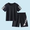 1 to 12 Years Boys Sport Suit Black Red Blue Child Boy Sportswear Football Basketball Clothes Sets T Shirt and Shorts Tracksuit