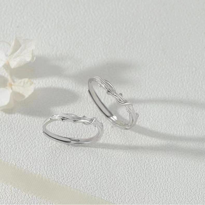 Mingjie Minimalist Couple Rings - Elegant Pair, Perfect for Christmas Gift