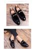 Men's Large Suede Pointed Toe Leather Loafers - British Style Formal/Casual Slip-ons