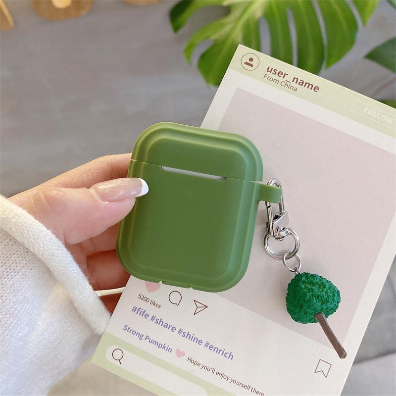Niche green tree for AirPods pro1 generation protective case 1 generation pro1 apple bluetooth headset case