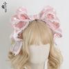 Handgemaakte Lolita Zoet Kant Groot Strikje KC Hoofdbanden Japanse Pop Lolita Hoofdband Haaraccessoires