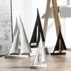 Creative Creative Resin Crafts Ornaments Sailboat Ferry Triangle Abstract Hollow Out Golden Handicraft Furnishings Home Decorati