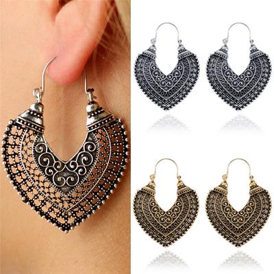 Vintage Herz Ohrstecker Ohrringe Lange Ohrringe Tropfen Baumeln Ohrringe Damen Schmuck