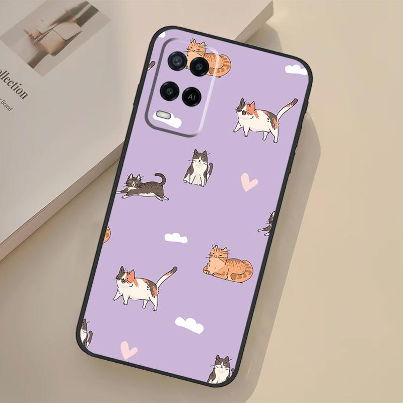 Funny Cat Collage Case For Oppo A98 A78 A18 A38 A58 A60 A80 A40 A96 A76 A16 A94 A74 A54 A15 A17 A57 A77 A5 Pro