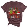 Christmas Printed Fashionable Women's T-shirt Christmas Trend Pure Cotton Casual Sportswear T-Shirts Women’s