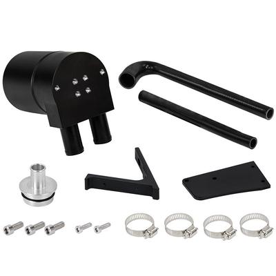 Tanque de captura de óleo em liga de alumínio preto com mangueira do radiador para BMW N20/N26-TK59