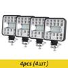 Car LED Work Light Combo Beam 3030 SMD 87 Watts Super Bright Flood Spot 6500K DC 12-24 Volts Spotlights Truck 4x4 4WD