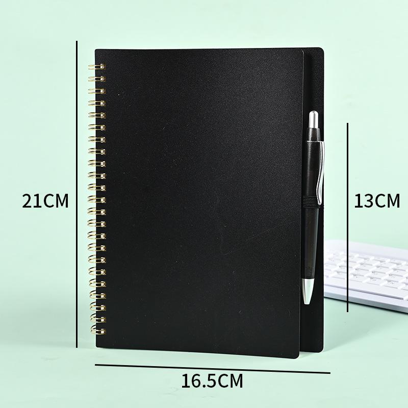 A5 Color PP Coil Notebook with Wide Ruled Pages - Thick Office Notepad, Ideal for Students, Customizable Logo
