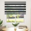 Zebra Roller Blind, Black, Fabric Width 120.9Cm, Polyester