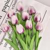 Mini Tulpen Haptik Kunstblumen für Hochzeit und Heimdekoration