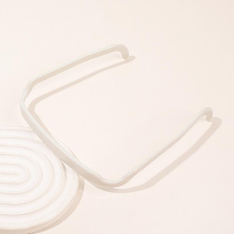 Solid Color Simple Square Shaped Headband Anti-Slip Invisible Girls Hair Hoops For Teenager Fixed Hairstyle Accessories Hair Rim