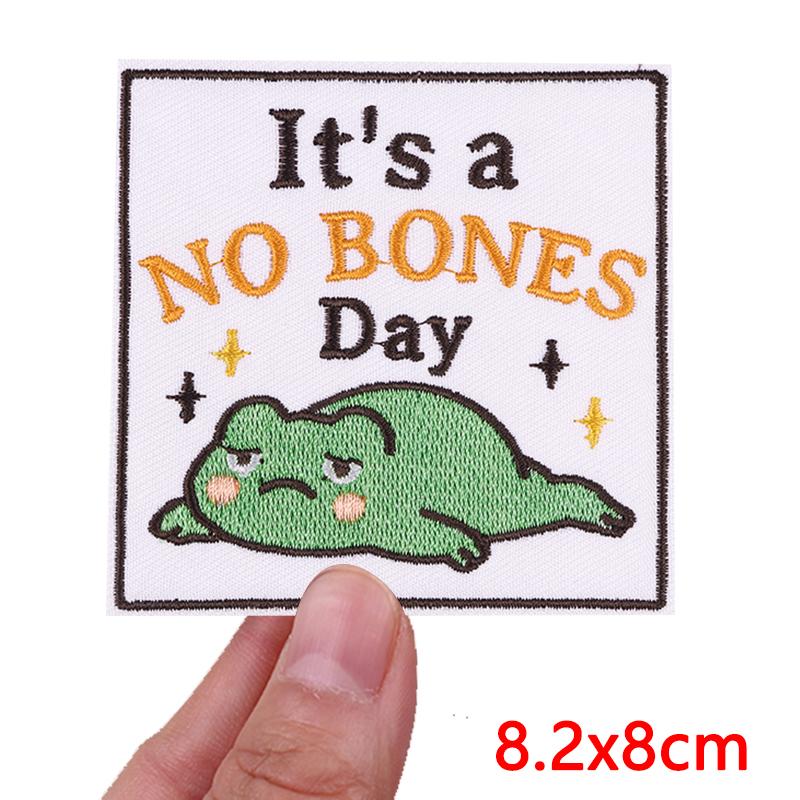 NEW Cartoon Animal Embroidered Patches Goose Frog Cat Patch Iron On Patches For Clothing Hats Jackets Backpack Embroidery Badges
