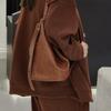 High texture soft cowhide bucket bag first layer vegetable tanned cowhide tote bag versatile commuter large capacity portable messenger bag