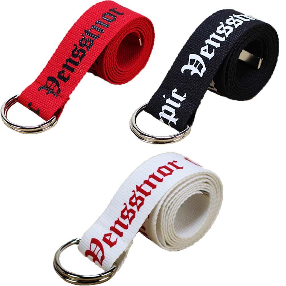 Nylon Unisex Women Men Thai Printing Double Buckle Waist Belt Unisex Belt Nylon Belt Waistband