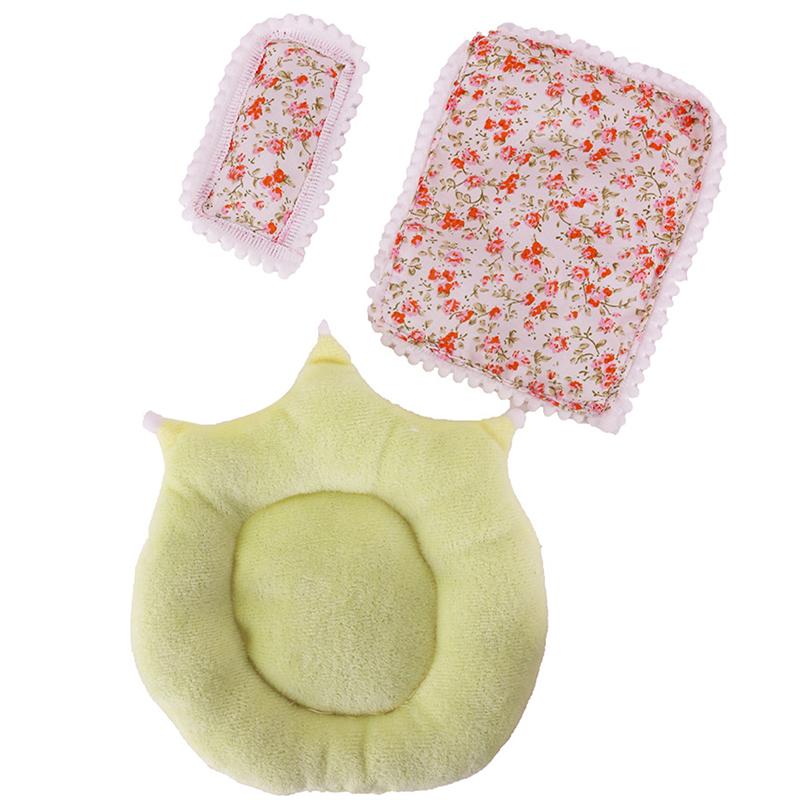 Lůžkoviny 3dílná sada Polštář+Polštář+Přikrývka Pro 17cm Vinylovou Panenku Labubu Spací Pytel Bez Panenek Doplňky pro Panenky