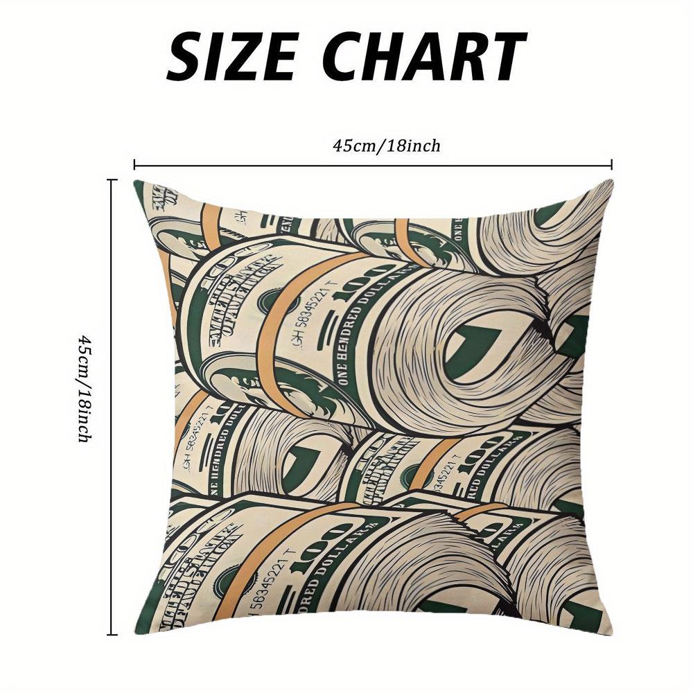Cash Roll square Jacquard Pillow Cover for Sofa Office Waist Cushion Cover Home Decorative Pillowcase