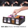 Deck Case Trading Card Case Card Case Storage Box Display Slot Divider Board with Card Stopper Be Used for MTG Various Card Interior 3000+ "Can