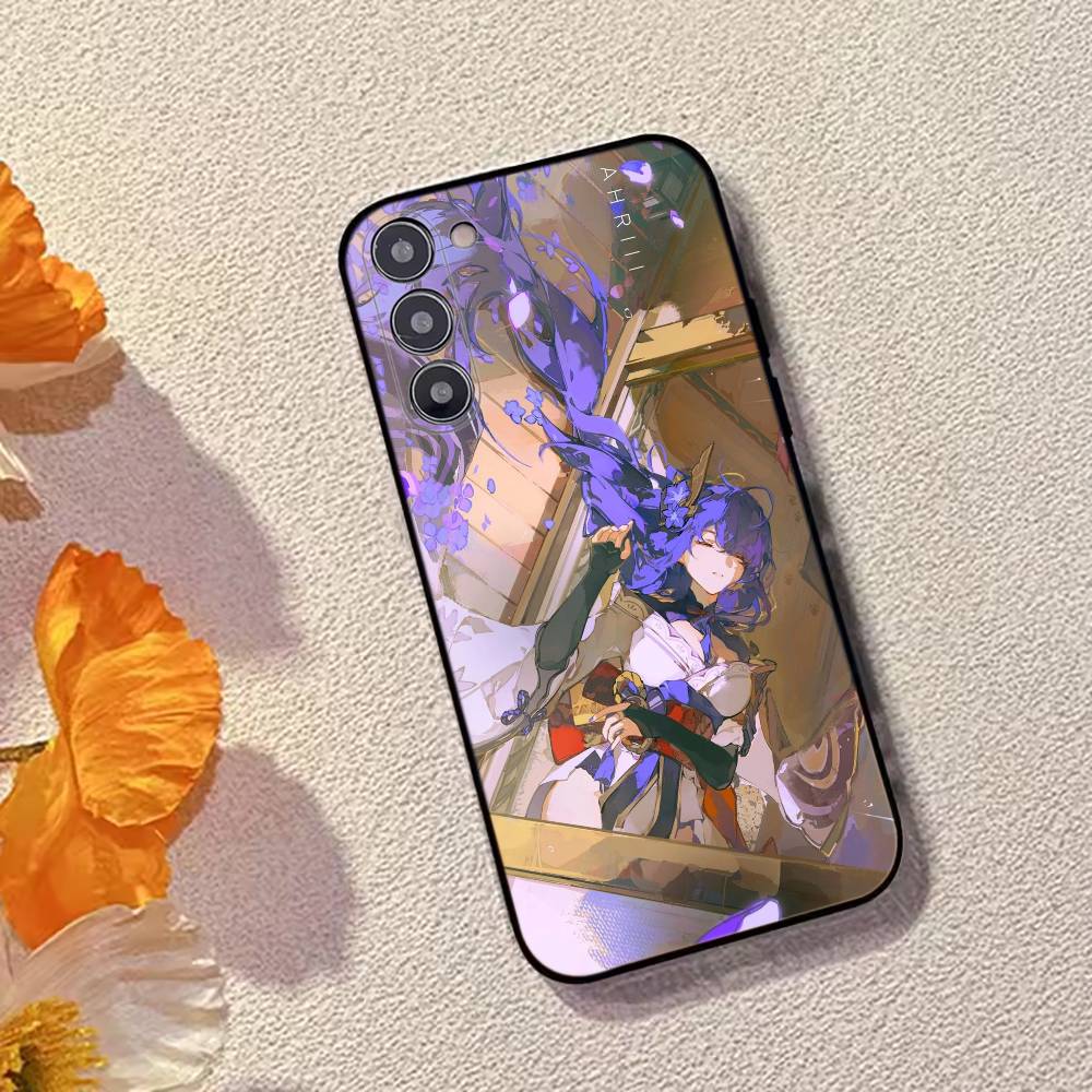 R-Raiden Shogun Game Genshin Impact Phone Case Silicone Soft For Samsung Galaxy A73,A72,A71,A70,A53,A52,A51