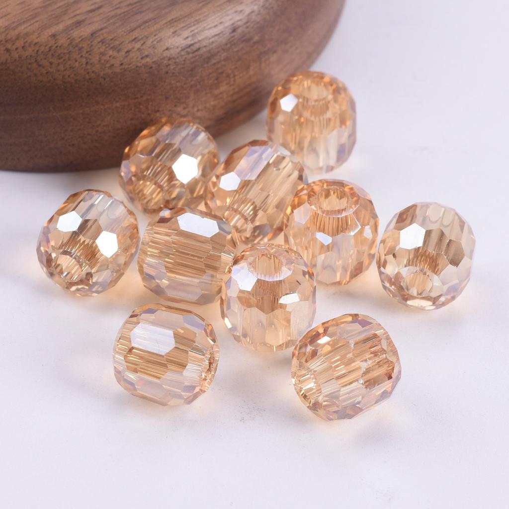 10pcs Round 8mm 10mm 12mm 14mm Crystal Glass Faceted Loose Beads For Jewelry Making DIY Crafts Findings